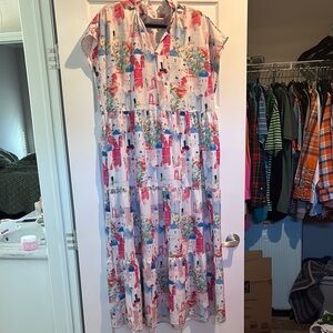 Floral Print Maxi Dress